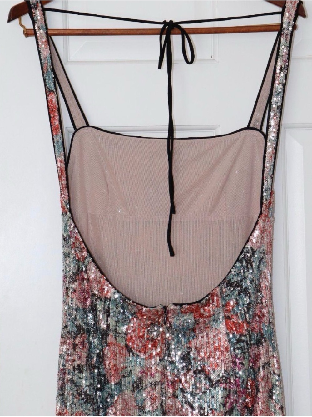 For Love & Lemons NWOT Ladonna dress sequins romantic floral feminine size M - Picture 5 of 6